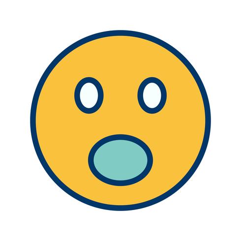 Überrascht Emoji Vector Icon