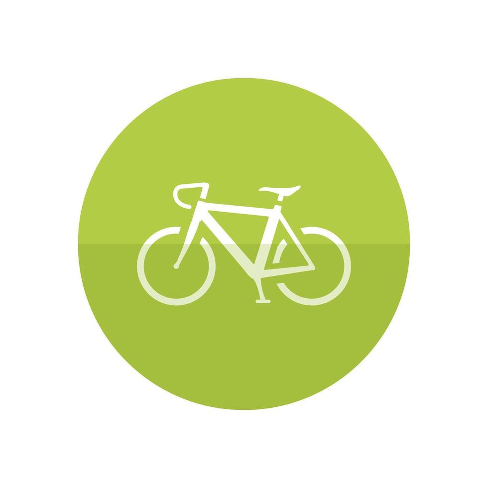 väg cykel ikon i platt Färg cirkel stil. sport, lopp, cykling, hastighet vektor