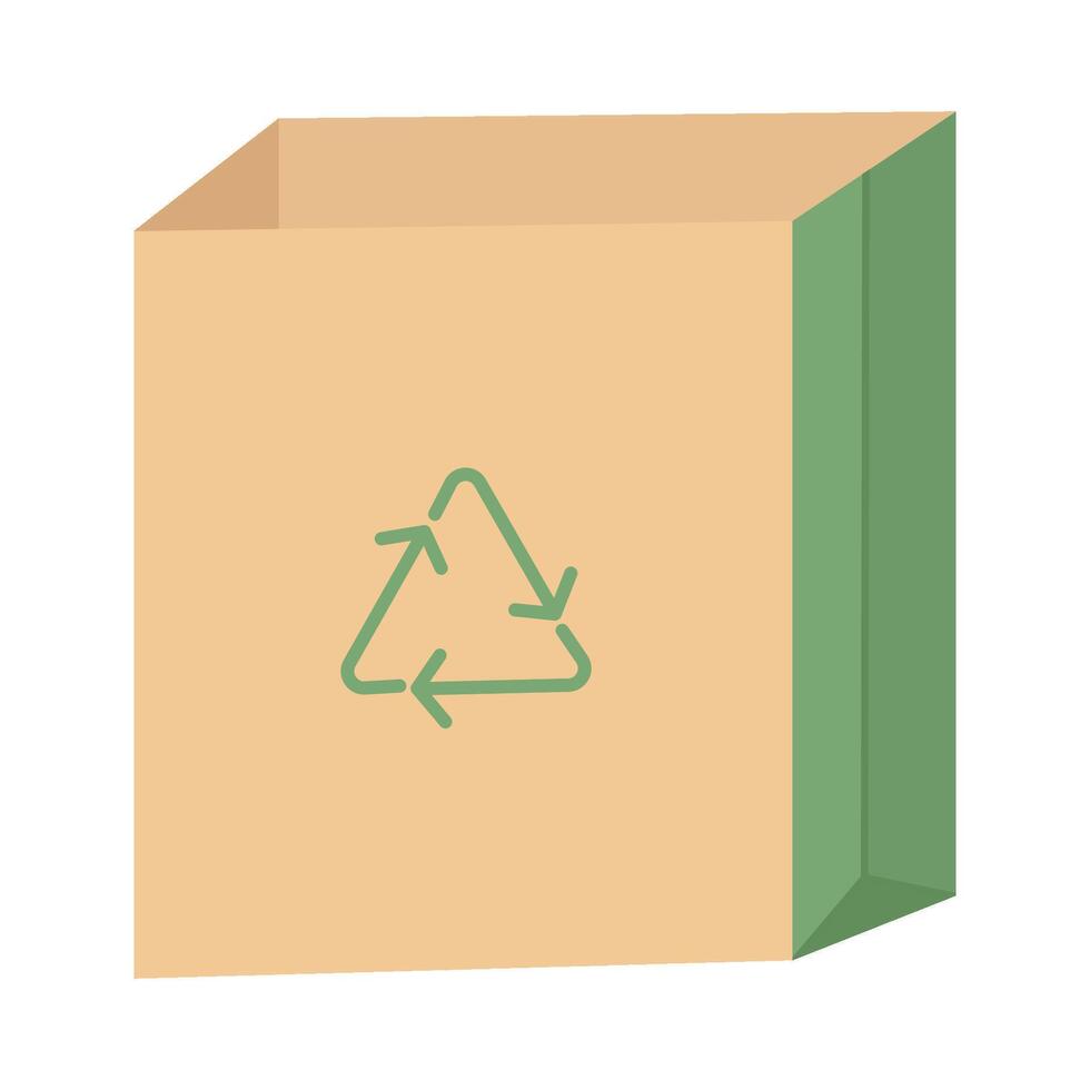 papperspåse återvinning illustration vektor