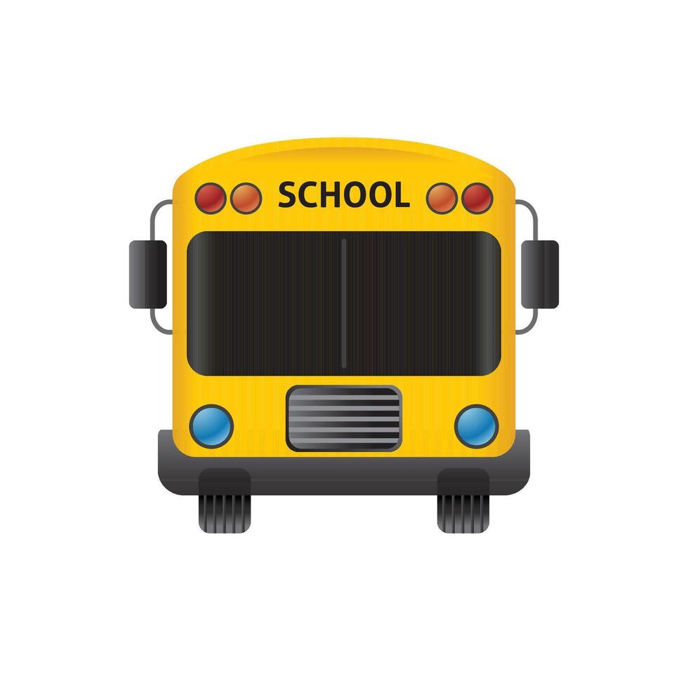 Schule Bus Symbol im Farbe. Automobil Auto Bildung vektor