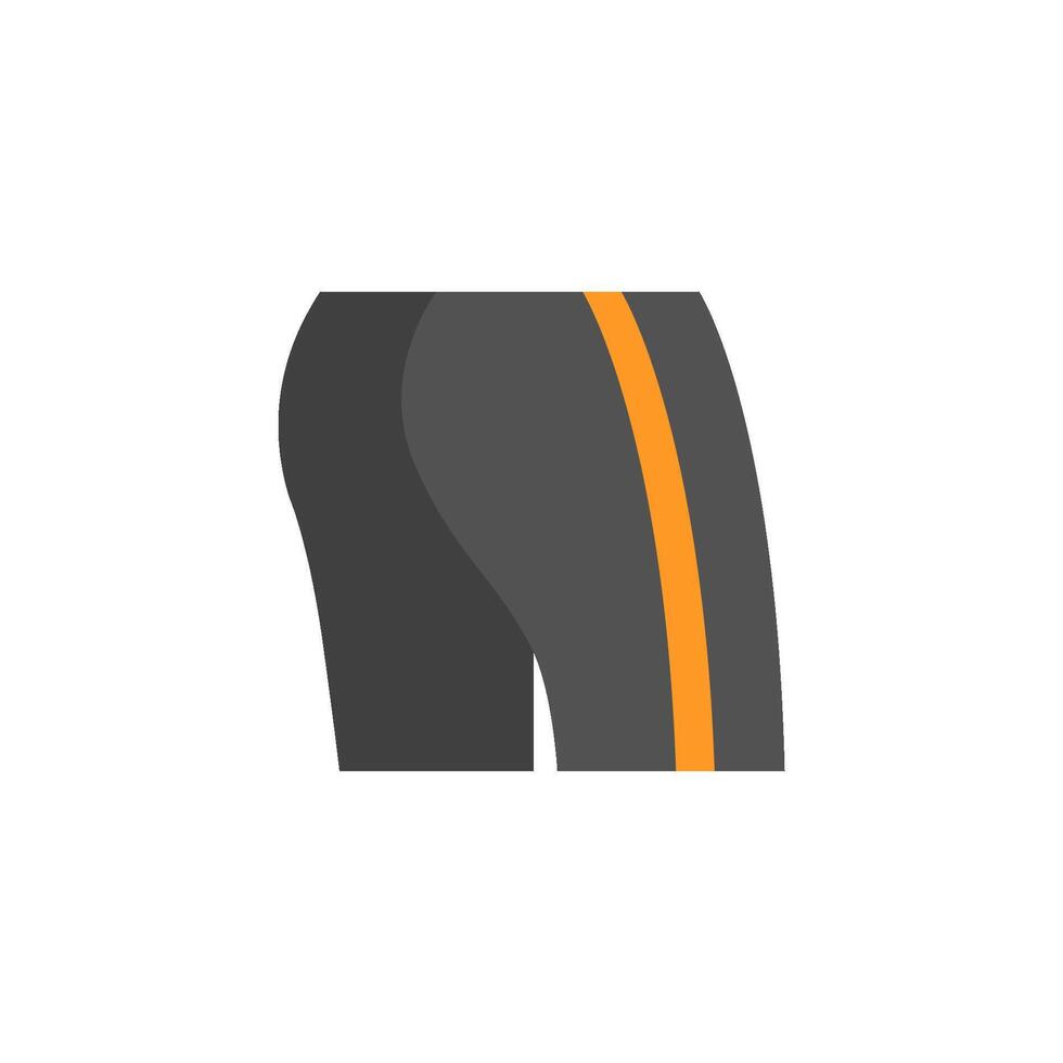 cykling kort ikon i platt Färg stil. sport ha på sig kläder väg cykel lopp bekvämlighet vektor