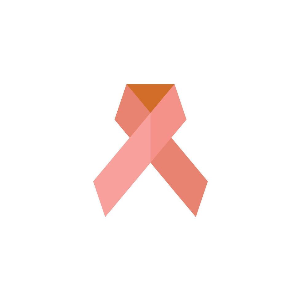 medvetenhet band ikon i platt Färg stil. AIDS HIV bröst cancer sjukvård medicinsk vektor