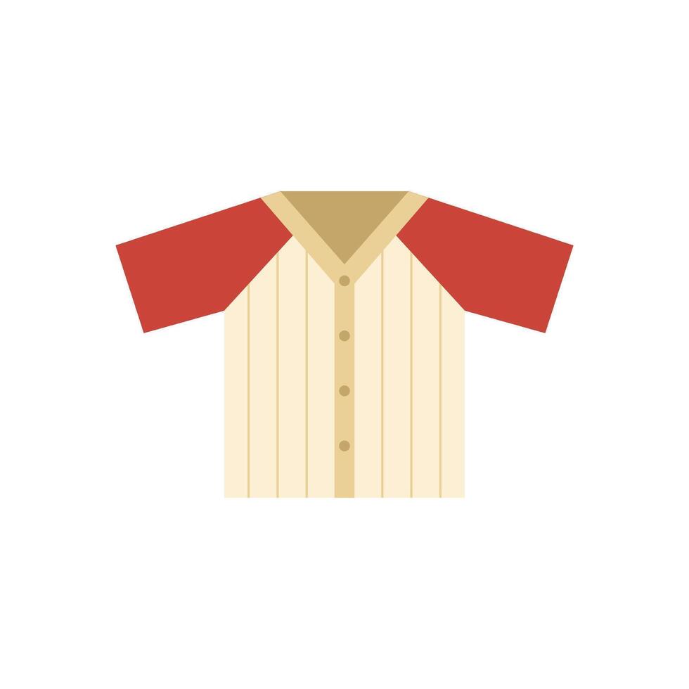 Baseball Jersey Symbol im eben Farbe Stil. Sport Meisterschaft Uniform Mannschaft tragen vektor