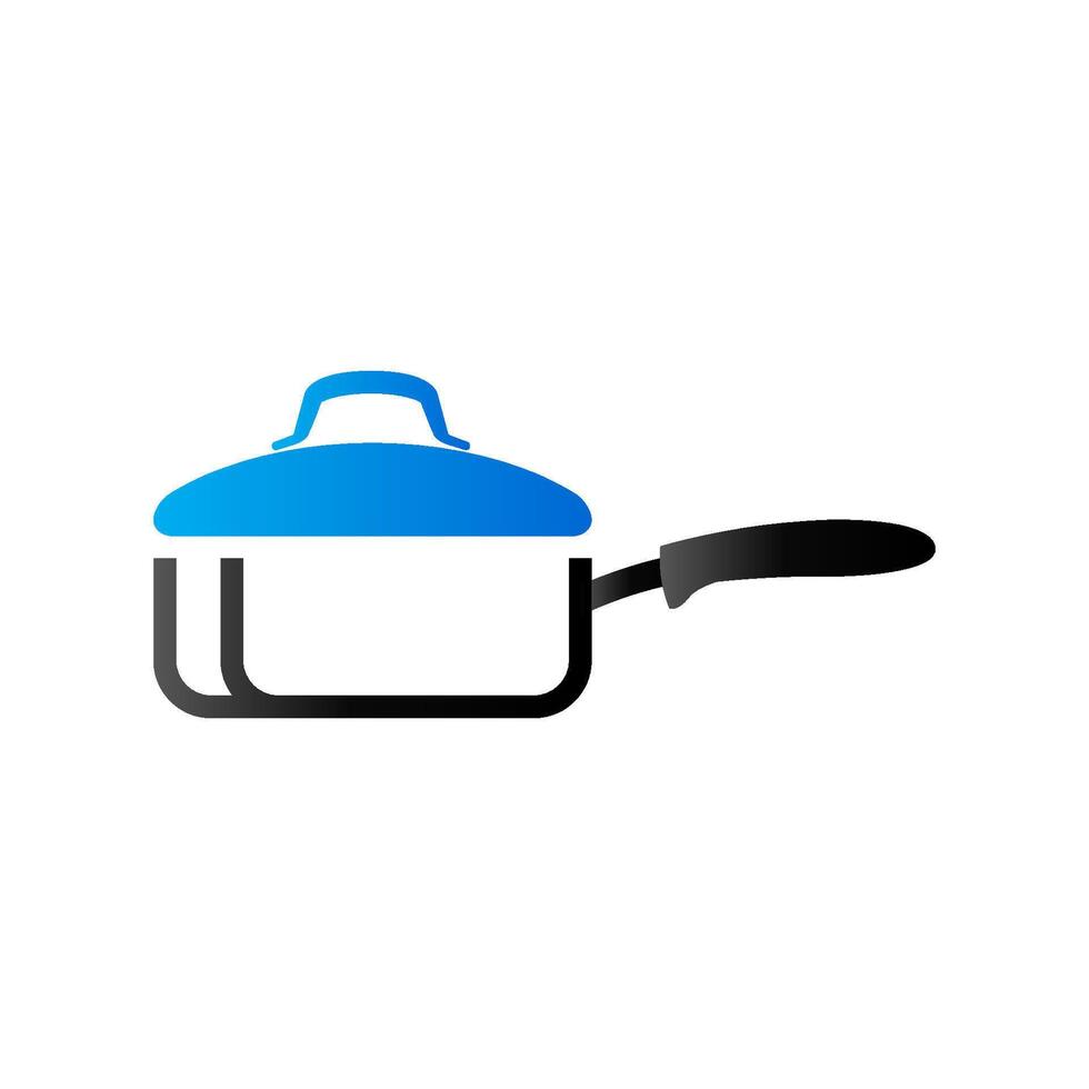 matlagning panorera ikon i duo tona Färg. mat restaurang kock redskap vektor