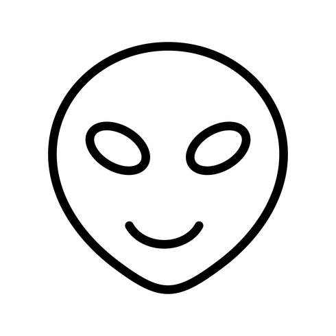 alien emoji vektorikonen vektor