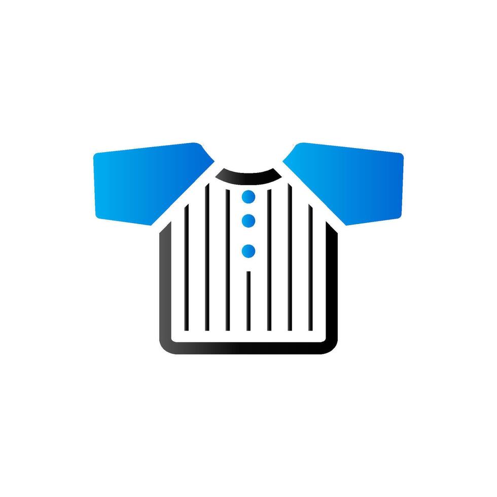 Baseball Jersey Symbol im Duo Ton Farbe. Sport Uniform Mannschaft vektor