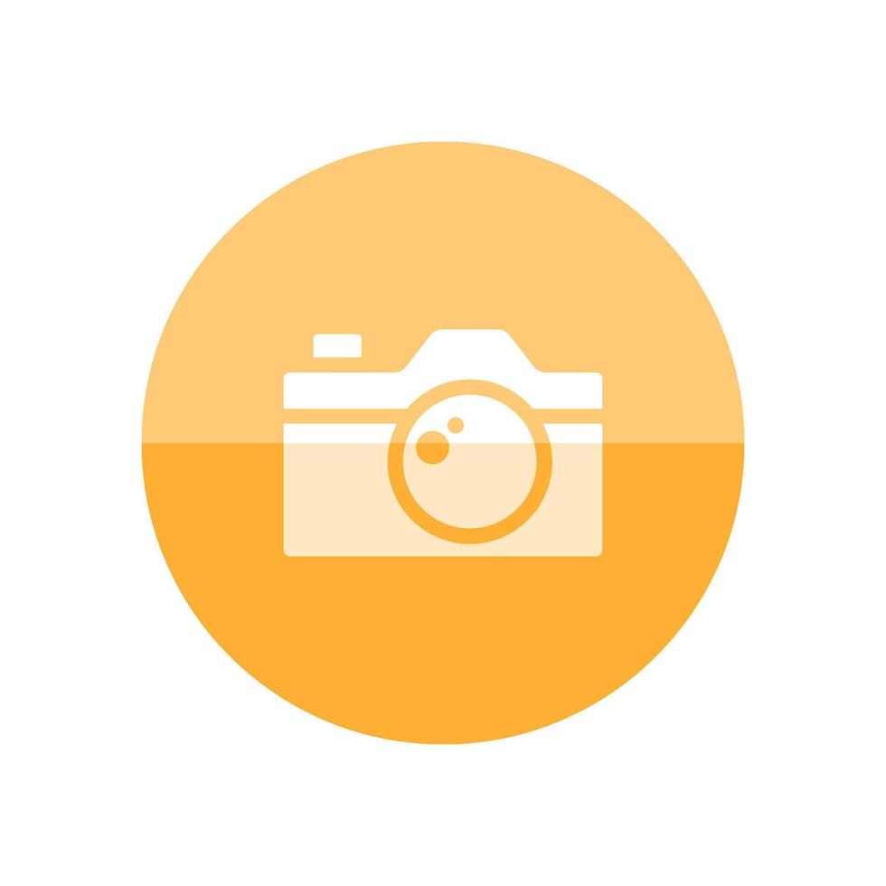 kamera reparera ikon i platt Färg cirkel stil. fotografi bild elektronisk avbildning underhåll vektor