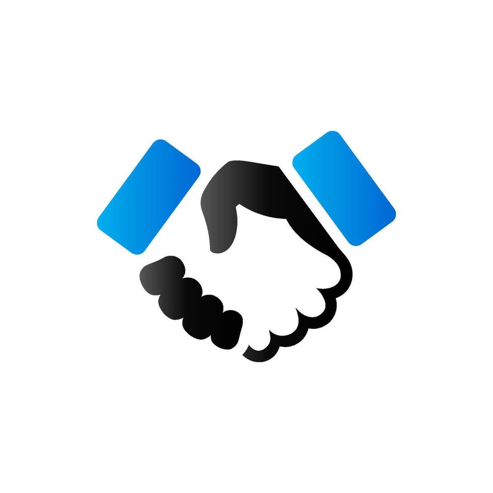 handslag ikon i duo tona Färg. företag människor avtal vektor