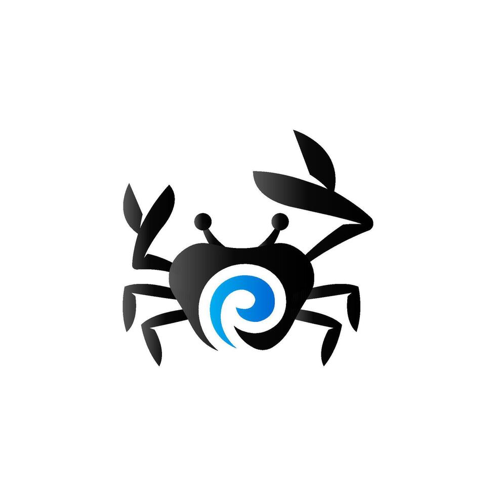 krabba ikon i duo tona Färg. djur- skaldjur vektor
