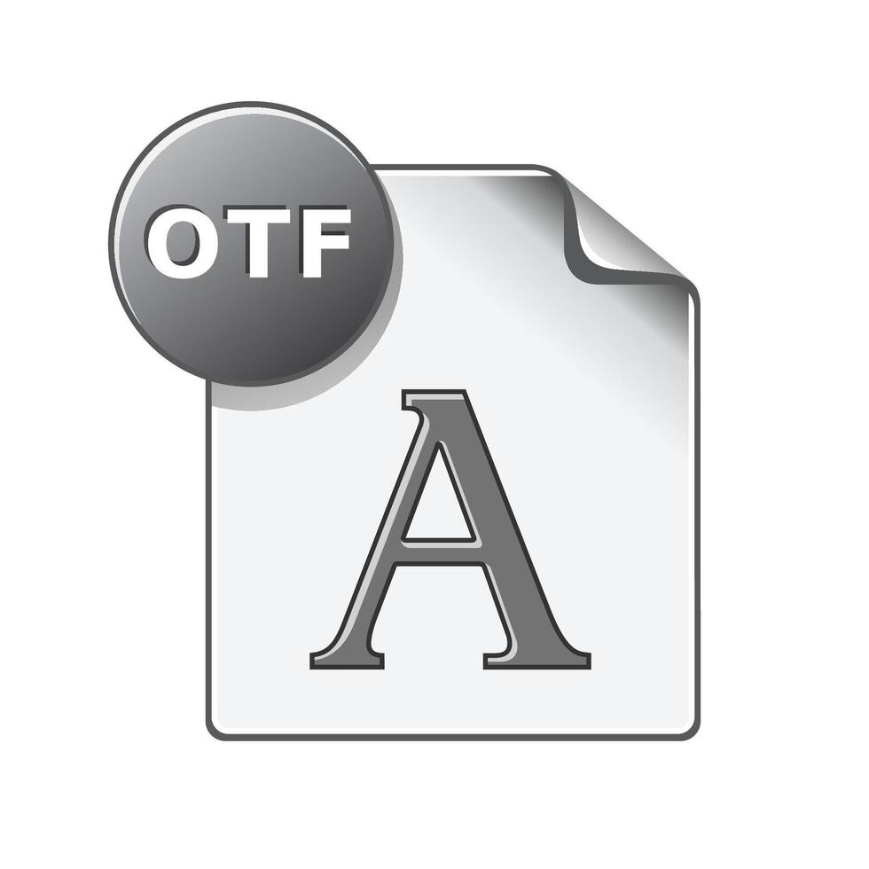 öffnen Art Datei Format Symbol im Farbe. Computer Programm System Schriftart vektor