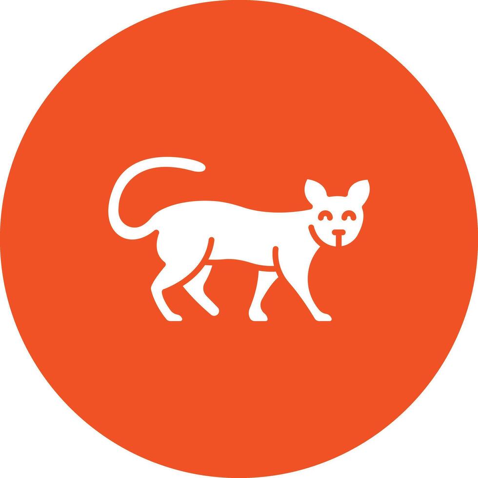 Katze Symbol Vektor Bild. geeignet zum Handy, Mobiltelefon Apps, Netz Apps und drucken Medien.