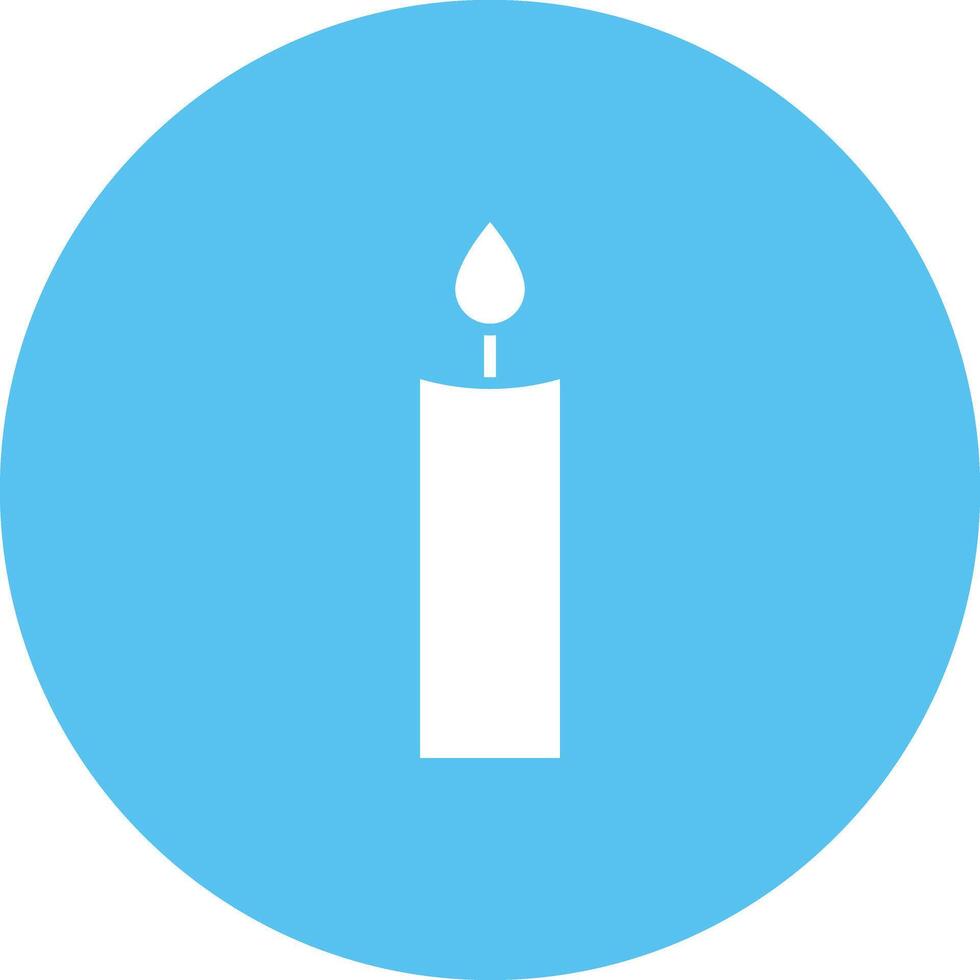 Kerze Symbol Vektor Bild. geeignet zum Handy, Mobiltelefon Apps, Netz Apps und drucken Medien.
