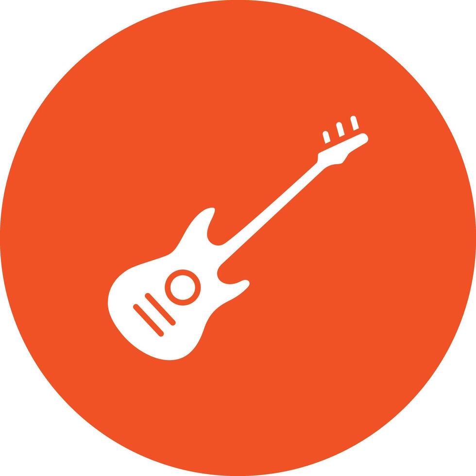 Gitarre Symbol Vektor Bild. geeignet zum Handy, Mobiltelefon Apps, Netz Apps und drucken Medien.