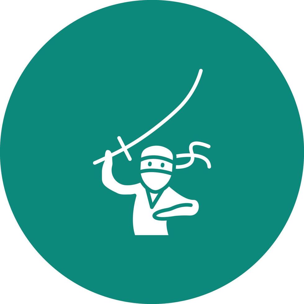 Kenjutsu Symbol Vektor Bild. geeignet zum Handy, Mobiltelefon Apps, Netz Apps und drucken Medien.