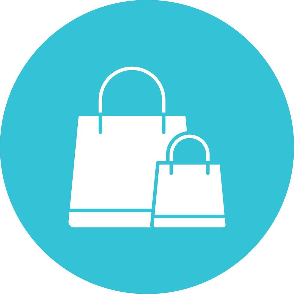 Einkaufen Taschen Symbol Vektor Bild. geeignet zum Handy, Mobiltelefon Apps, Netz Apps und drucken Medien.