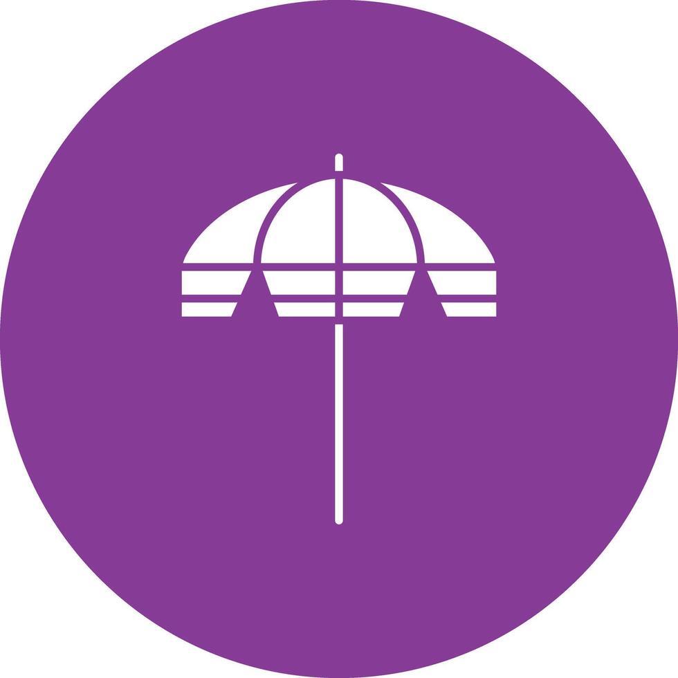 Sonnenschirm Symbol Vektor Bild. geeignet zum Handy, Mobiltelefon Apps, Netz Apps und drucken Medien.