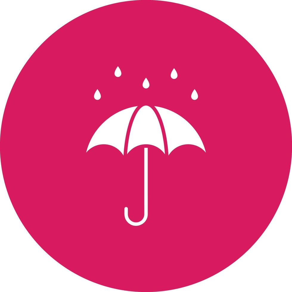 Regenschirm mit Regen Tropfen Symbol Vektor Bild. geeignet zum Handy, Mobiltelefon Apps, Netz Apps und drucken Medien.