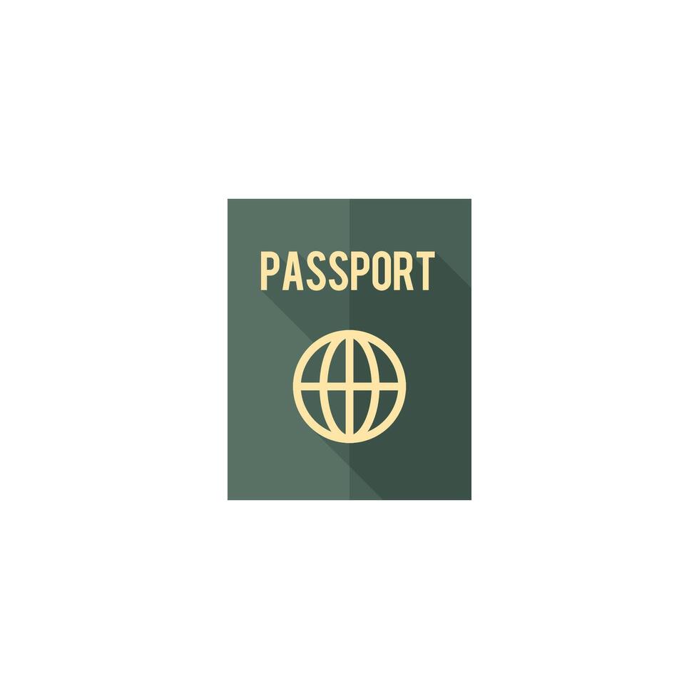 Reisepass Symbol im eben Farbe Stil. Staatsangehörigkeit Identität Menschen identifizieren vektor