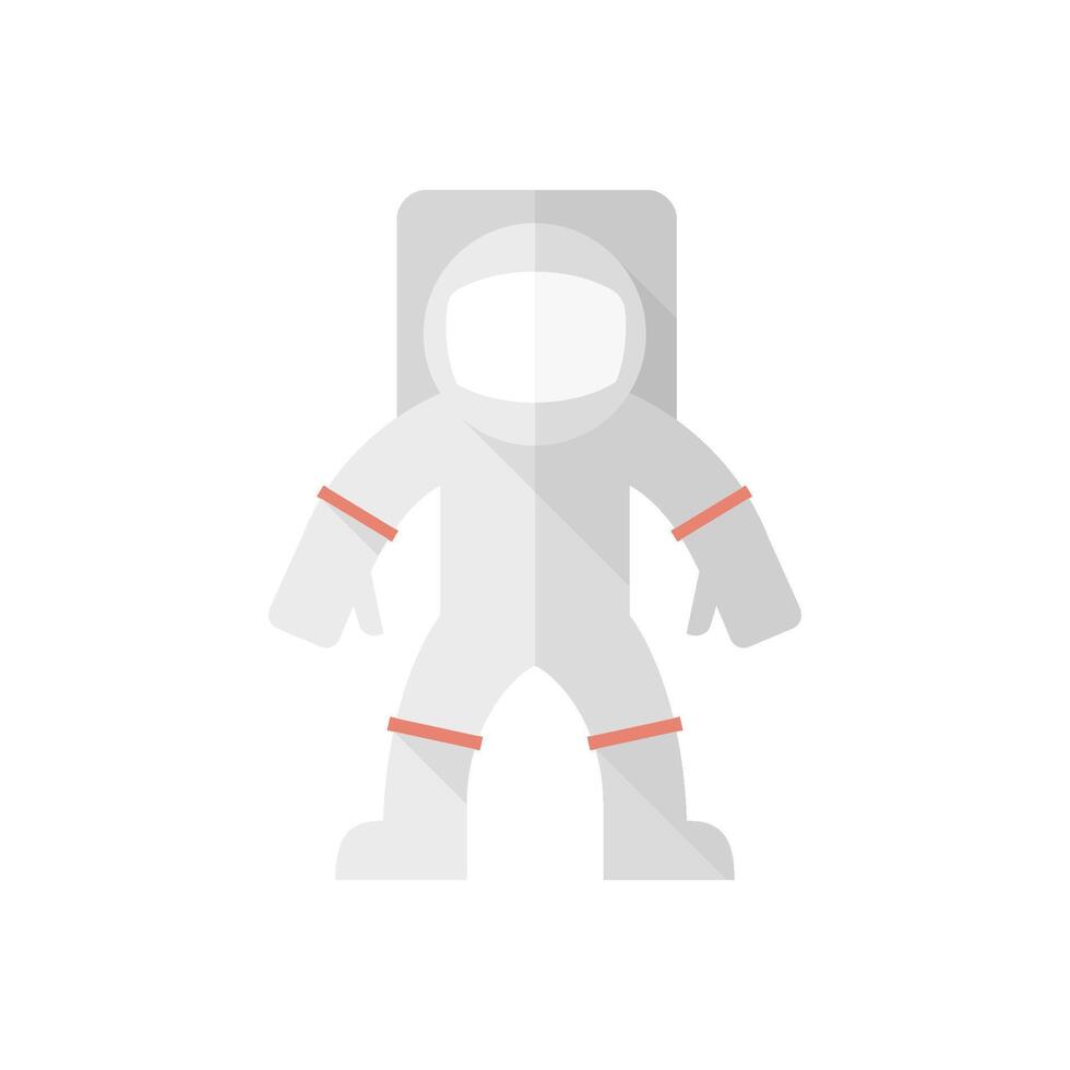 Astronaut Symbol im eben Farbe Stil. Raum Erkundung, schützend Gang, Sicherheit vektor