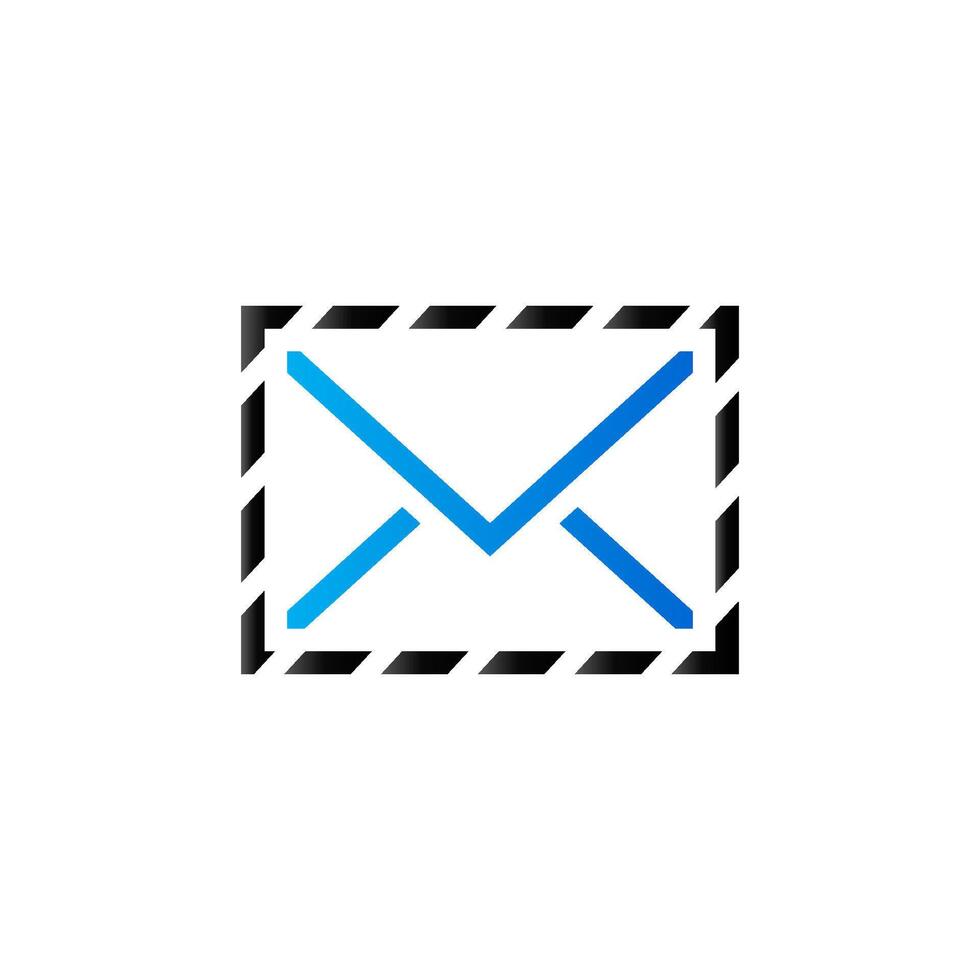 Briefumschlag Symbol im Duo Ton Farbe. Mail Email Botschaft Kommunikation vektor