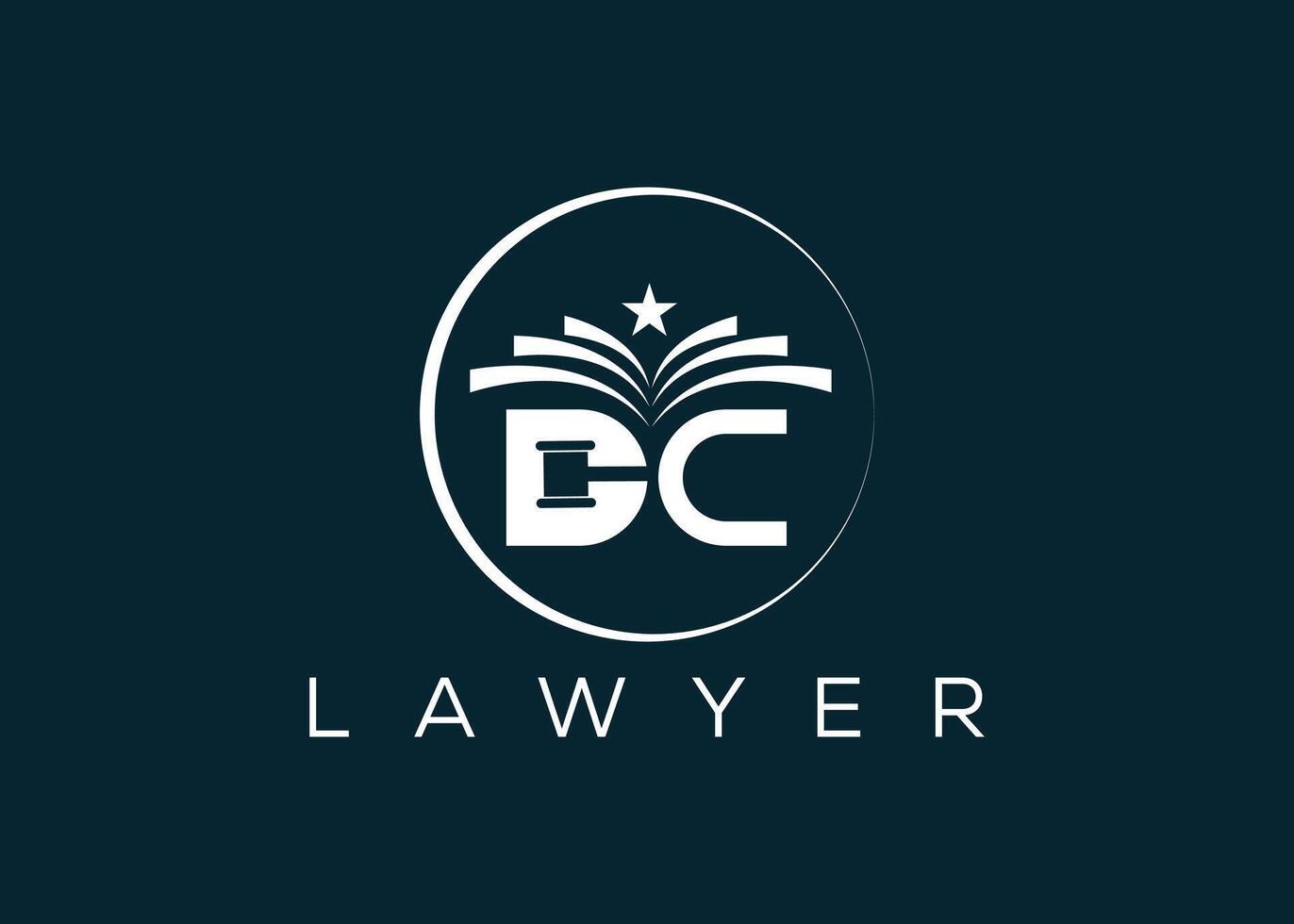 minimalistisk brev d c advokat logotyp design vektor mall