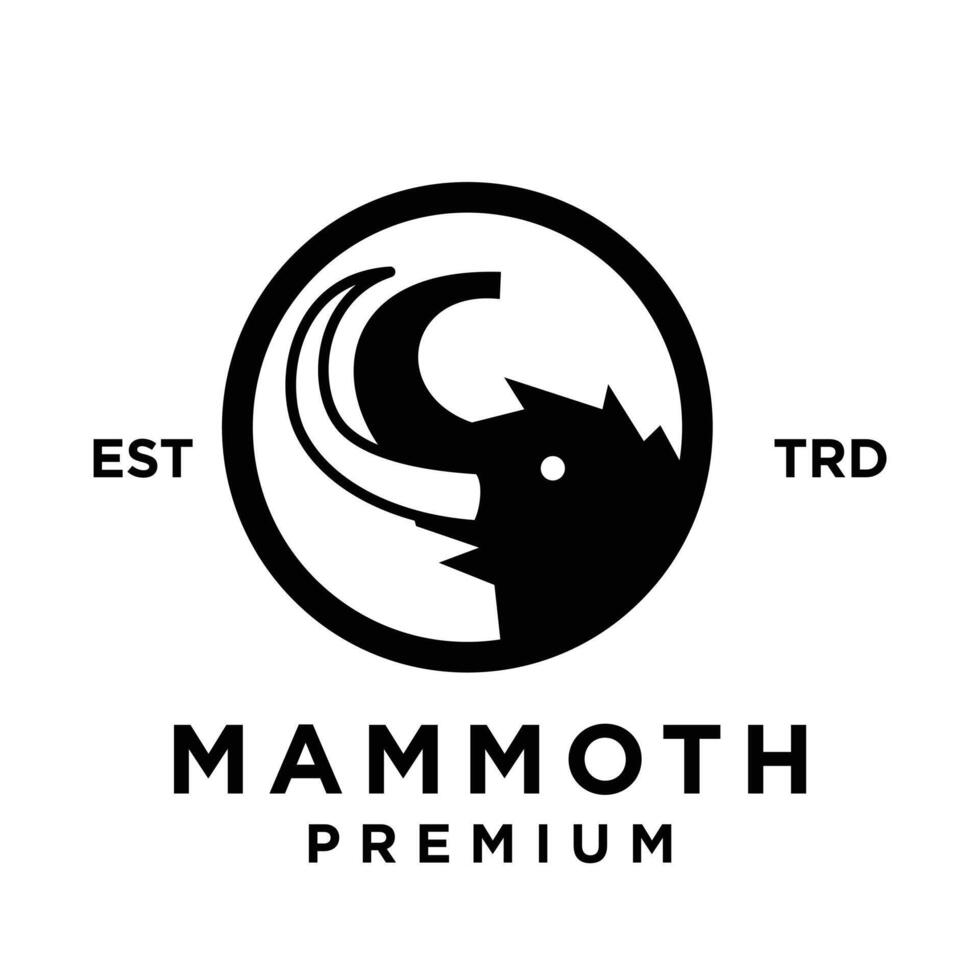 mammut logotyp ikon design ikon illustration vektor