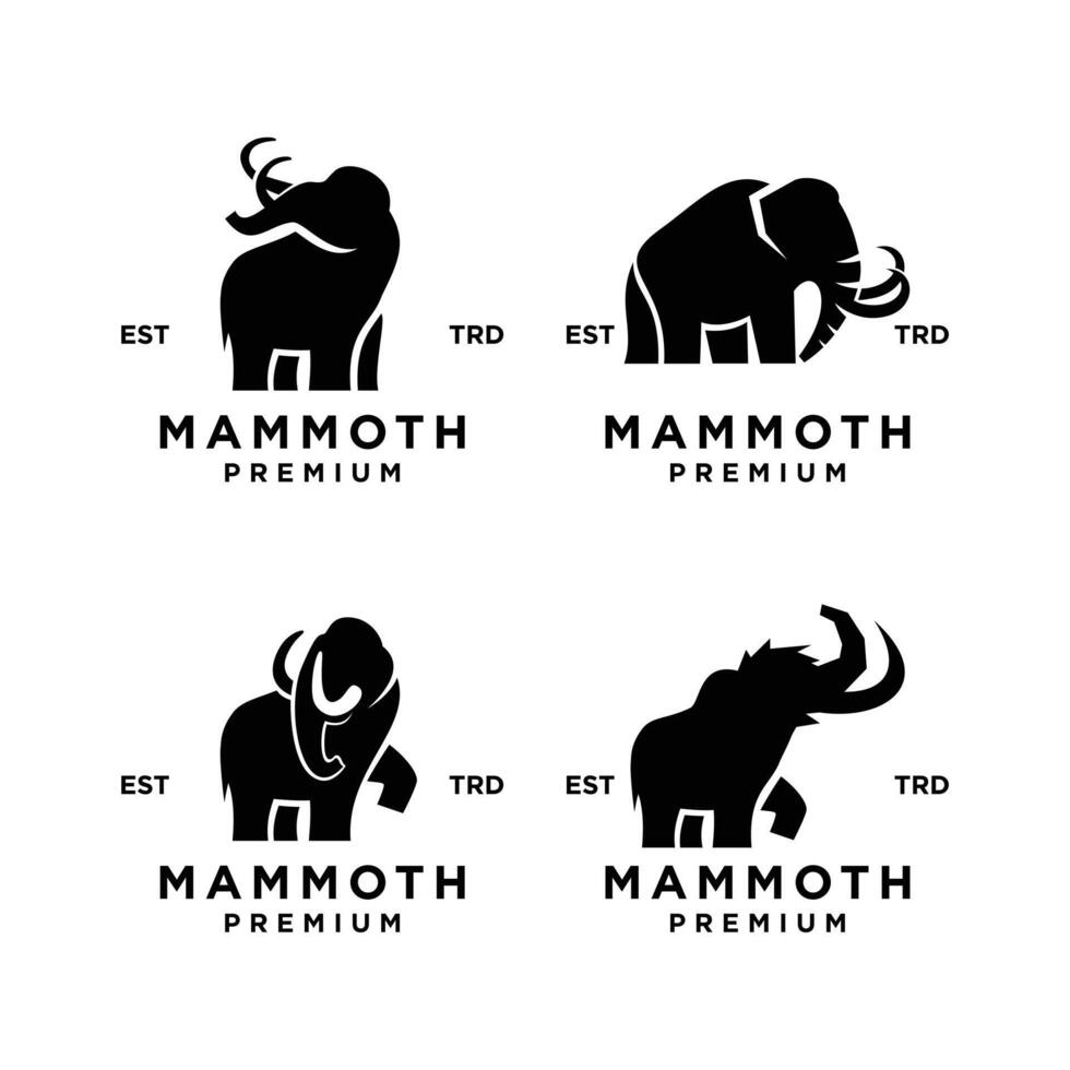 Mammut Logo Symbol Design Symbol Illustration vektor