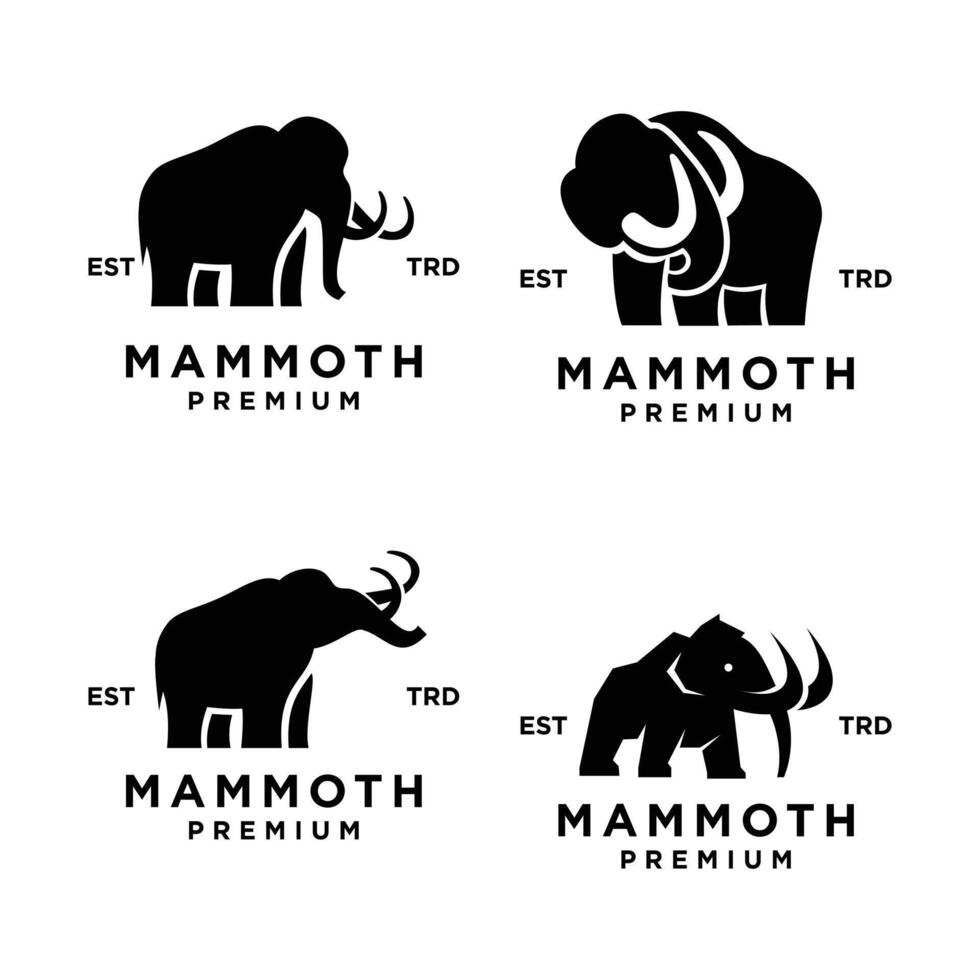 mammut logotyp ikon design ikon illustration vektor