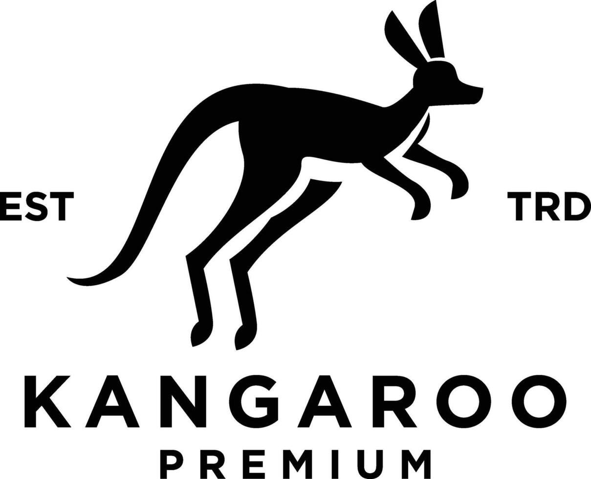 Känguru Kopf Gesicht Logo Symbol Design Illustration vektor