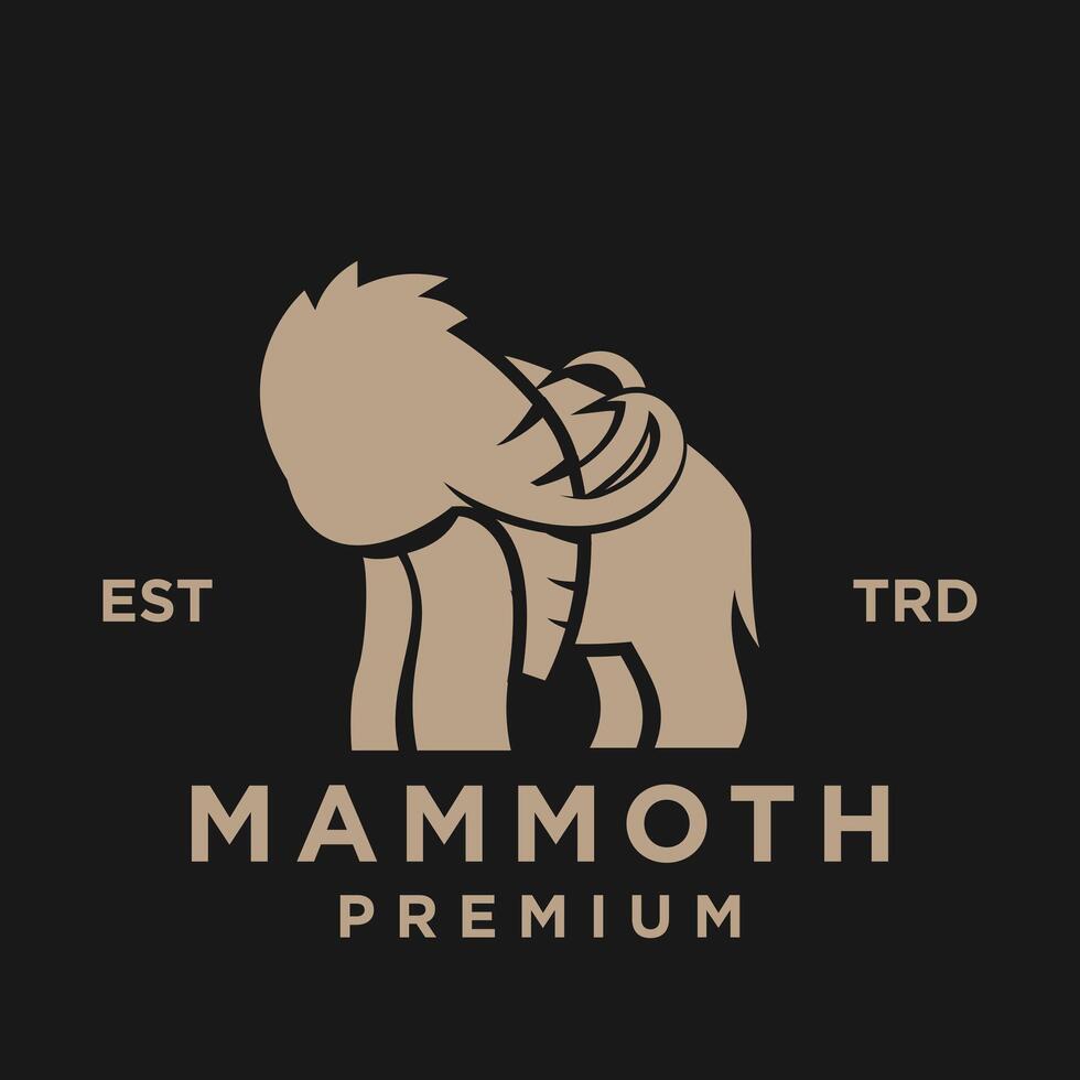 Mammut Logo Symbol Design Symbol Illustration vektor