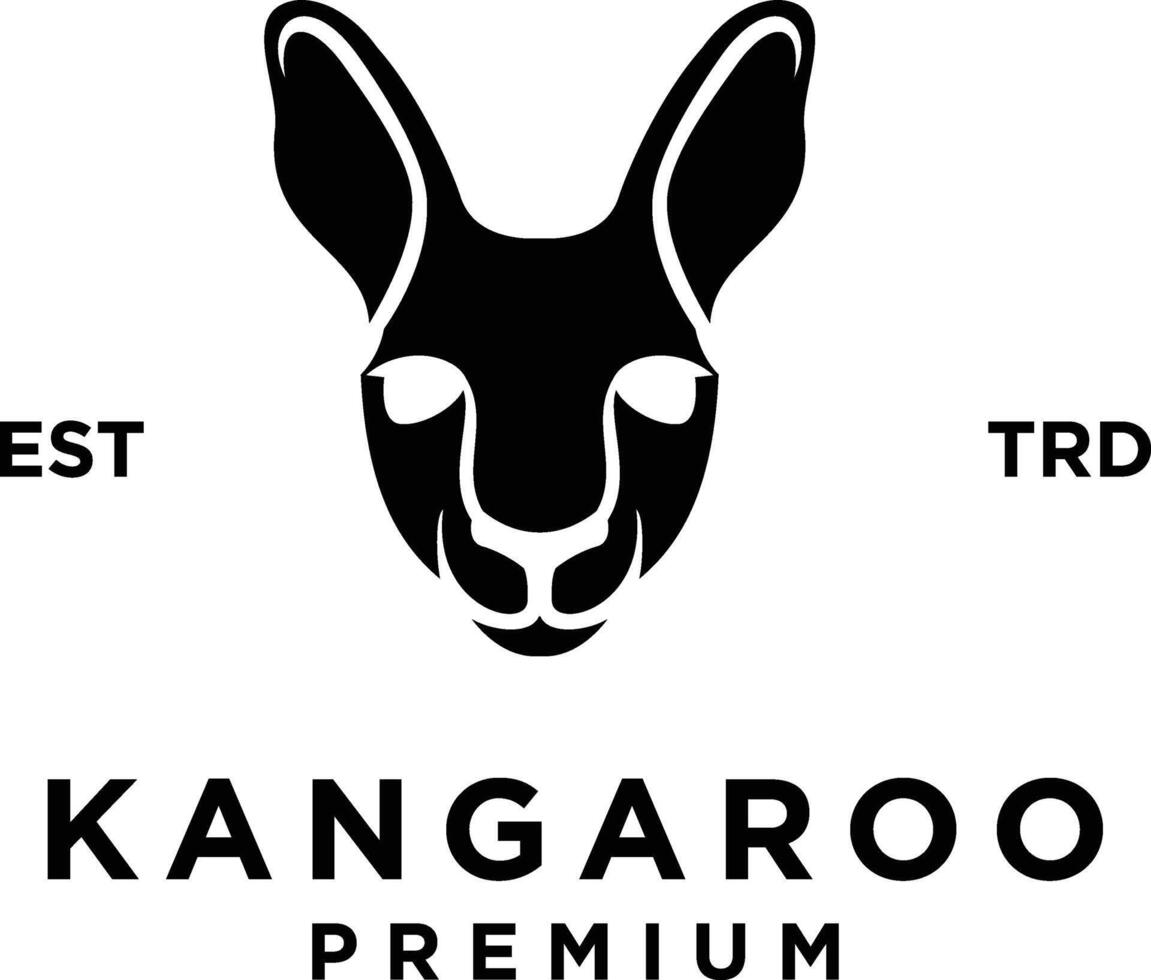 Känguru Logo Symbol Design Illustration vektor