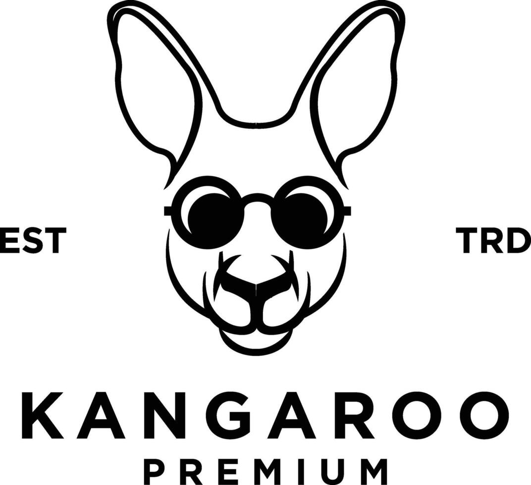 Känguru Logo Symbol Design Illustration vektor