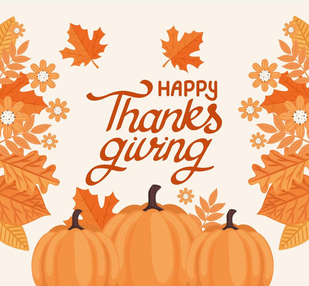 Happy Thanksgiving-Banner vektor