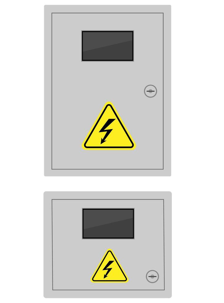 Box zum automatisch elektrisch Schalter Lager Vektor Illustration isoliert auf Weiß Hintergrund