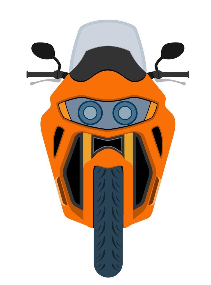 Motorrad modern schnell Sport Motorrad Vektor Illustration isoliert auf Weiß Hintergrund