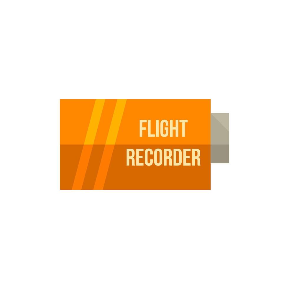 Flug Recorder Symbol im eben Farbe Stil. Transport Ausrüstung Luftfahrt Pilot Konversation Daten vektor