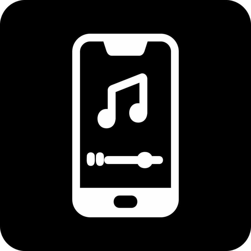 Handy, Mobiltelefon Musik- Spieler vecto Symbol vektor