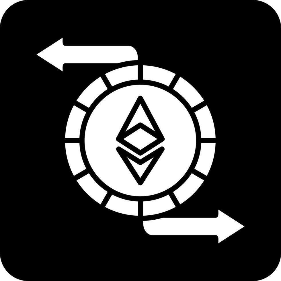 ethereum utbyta Vecto ikon vektor