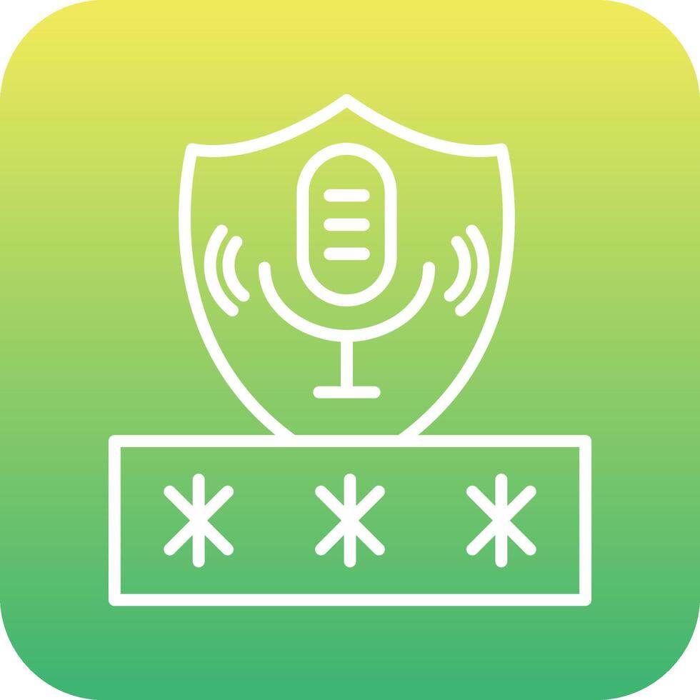 röst tillgång säkerhet Vecto ikon vektor