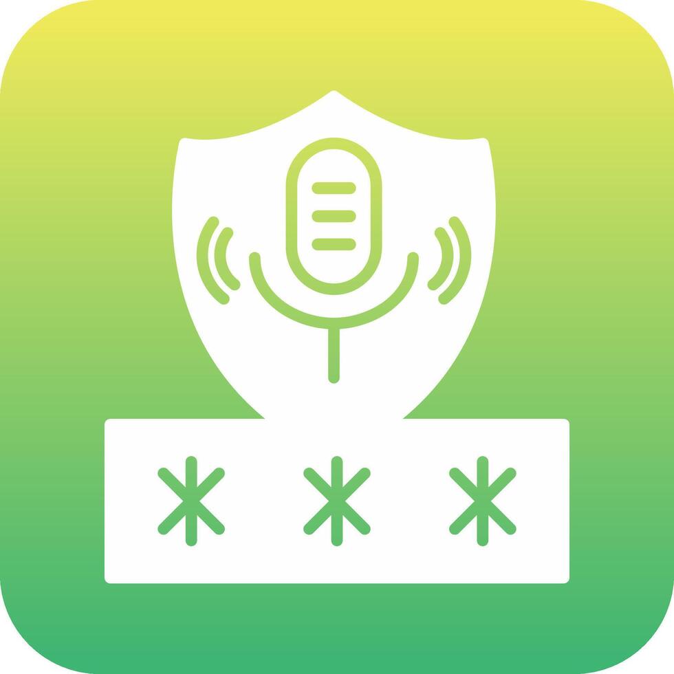 röst tillgång säkerhet Vecto ikon vektor