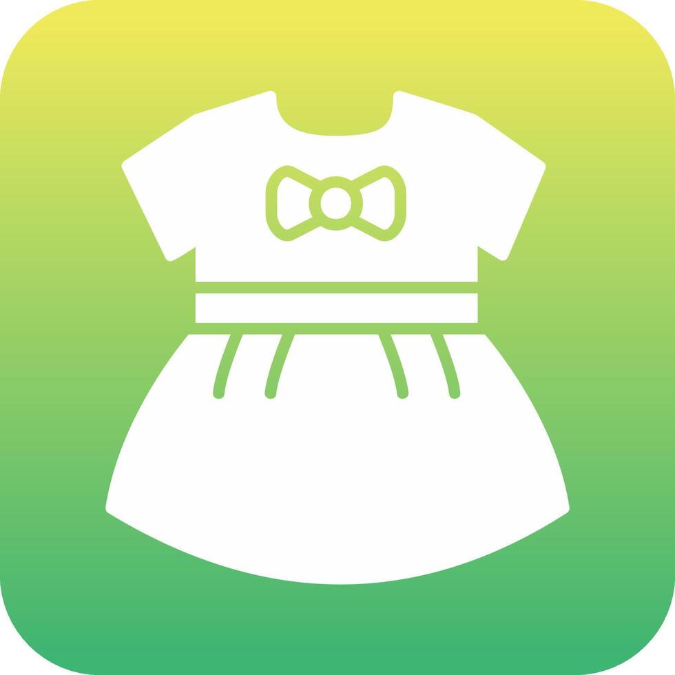 Baby Mädchen Kleid vecto Symbol vektor