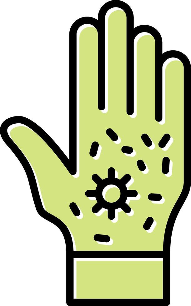 schmutzig Hand vecto Symbol vektor