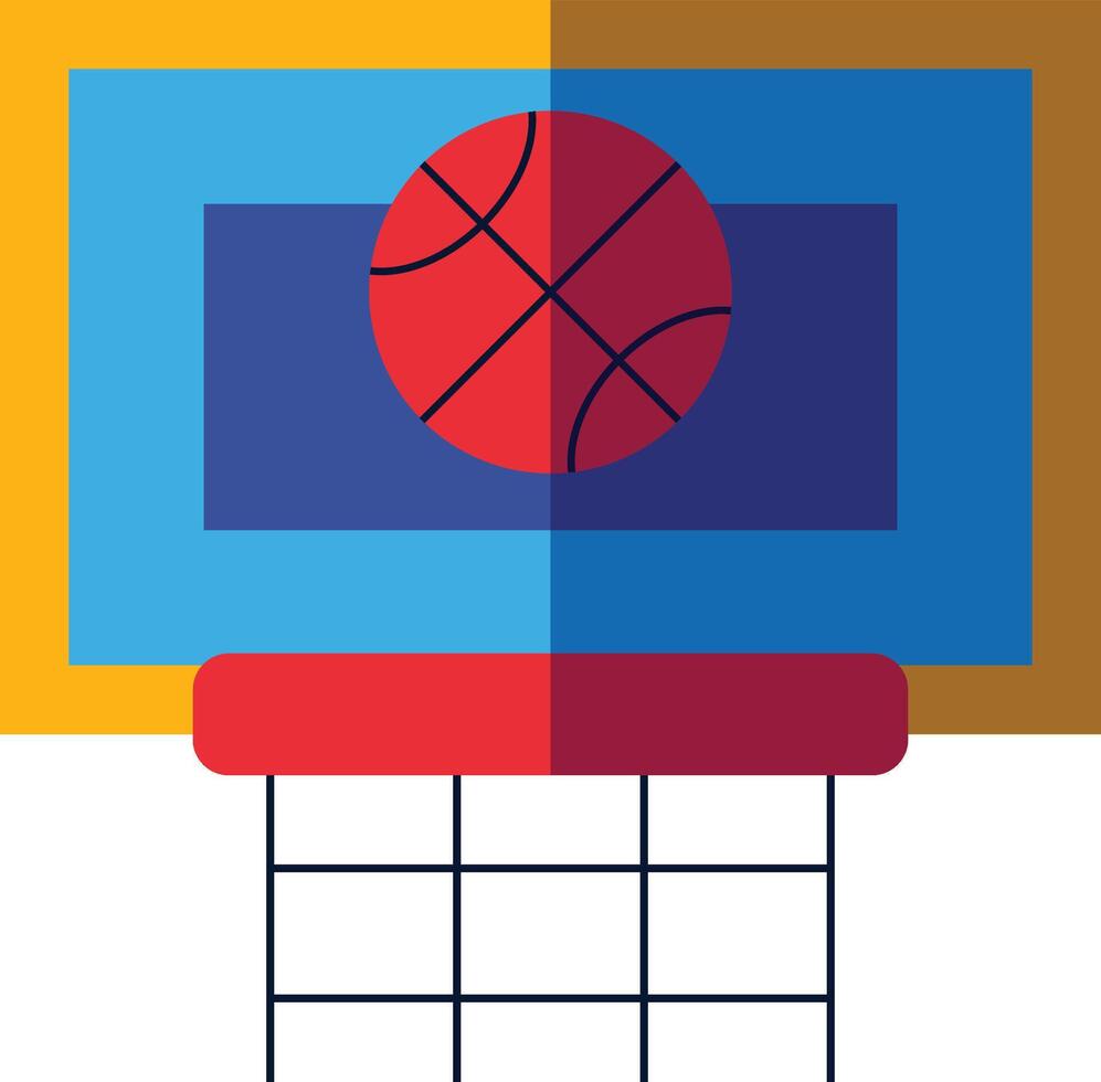 Basketball Symbol. Korb Ball Tor Symbol vektor