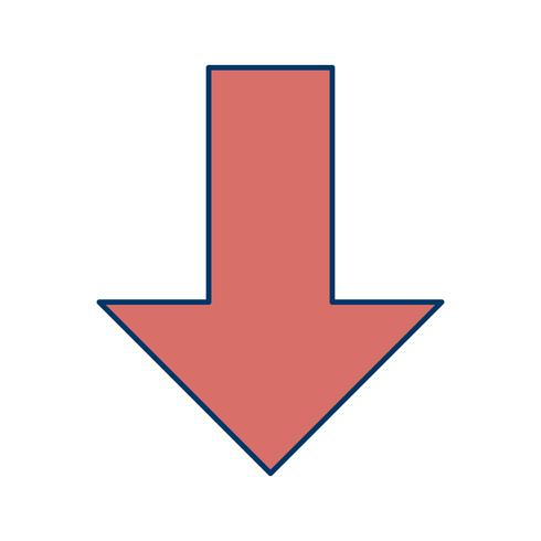 Down-Vektor-Symbol vektor