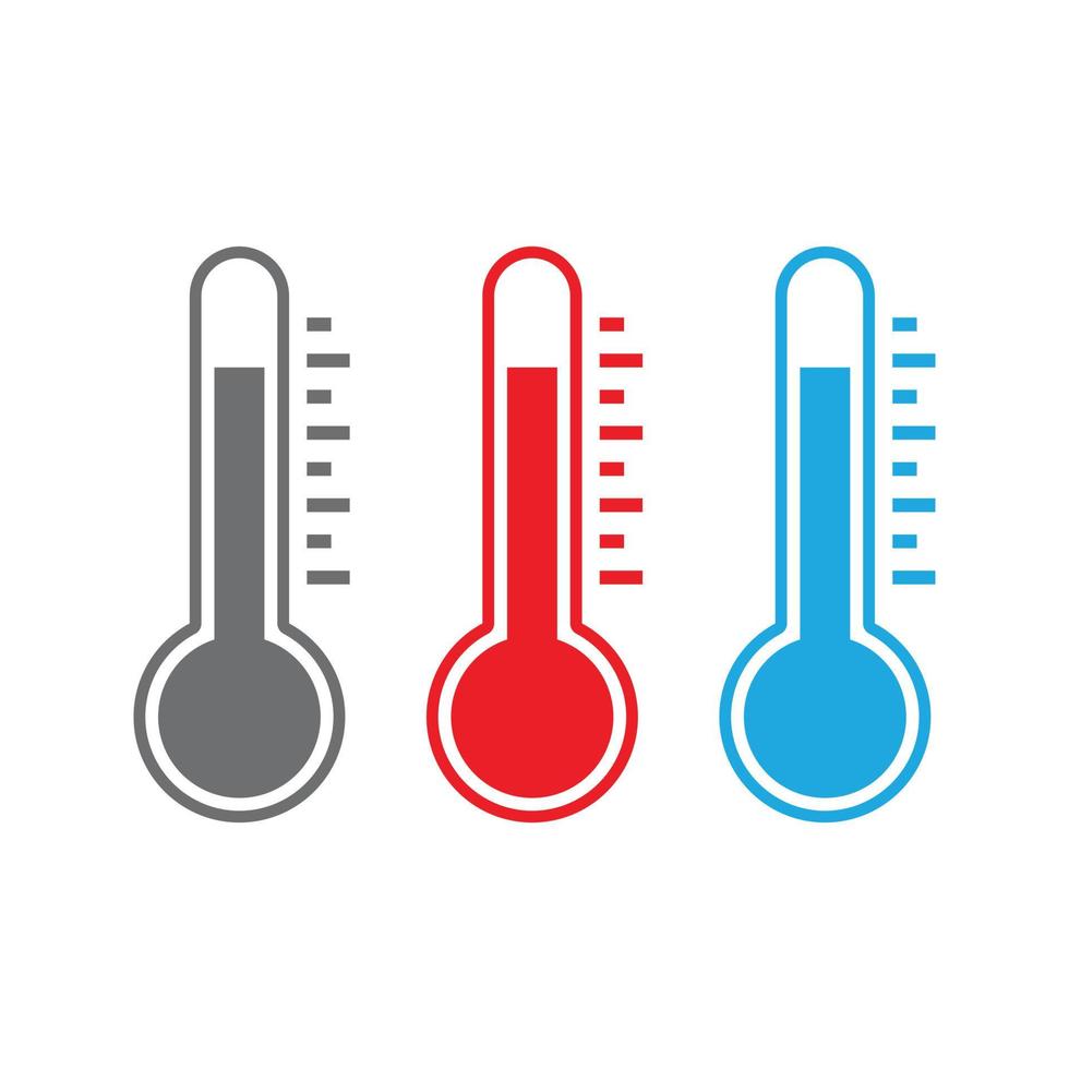 Thermometer Temperatur heißer oder kalter Symbolvektor für Web, Präsentation, Logo, Infografik vektor