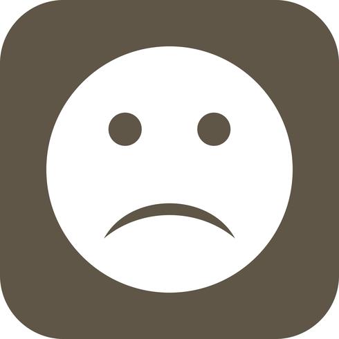 Traurige Emoji-Vektor-Ikone vektor