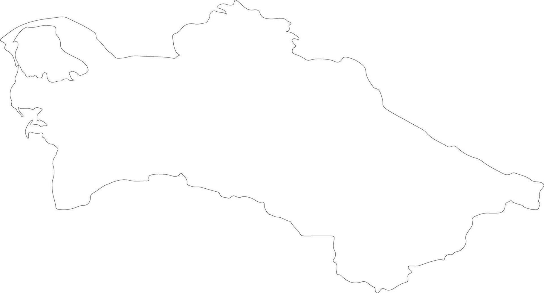 turkmenistan översikt Karta vektor