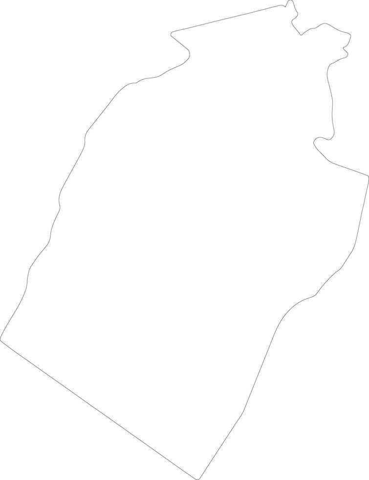 an-najaf Irak Gliederung Karte vektor