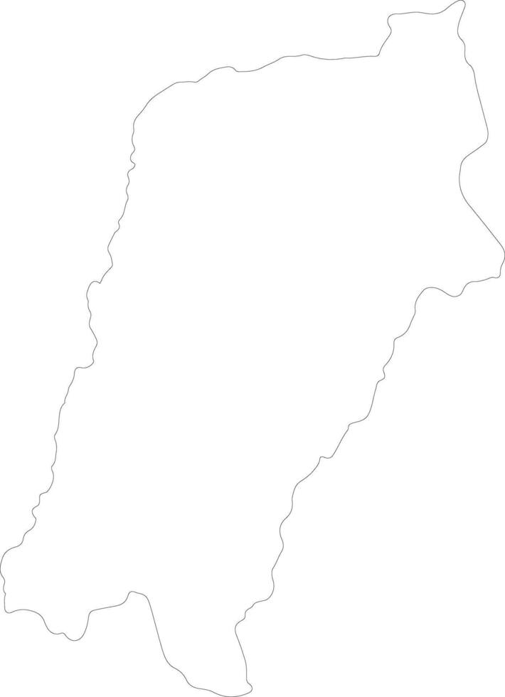 Atacama Chile Gliederung Karte vektor