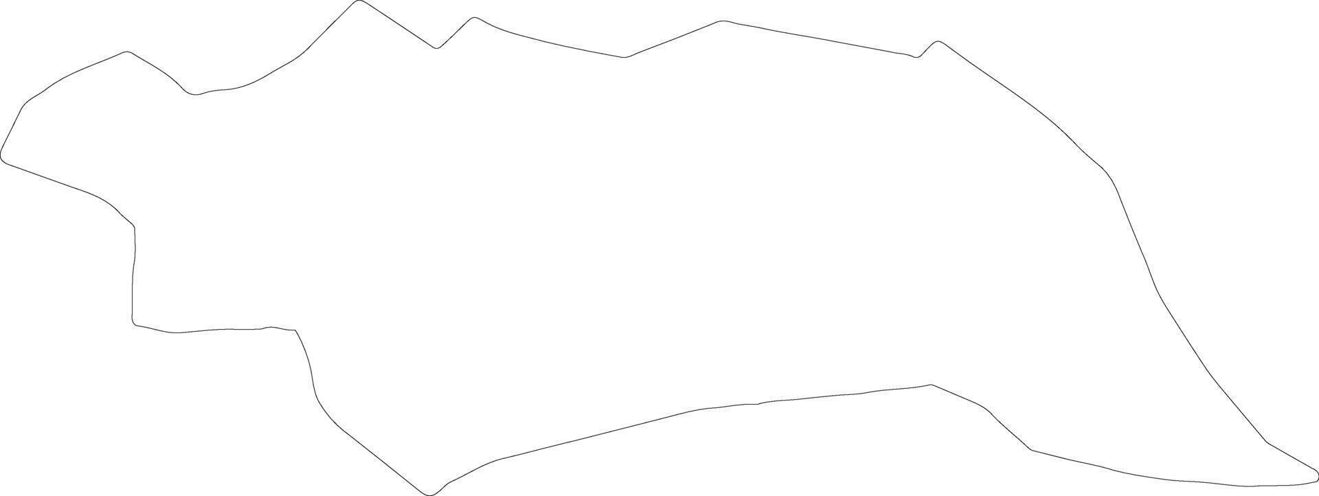 Famagusta Zypern Gliederung Karte vektor